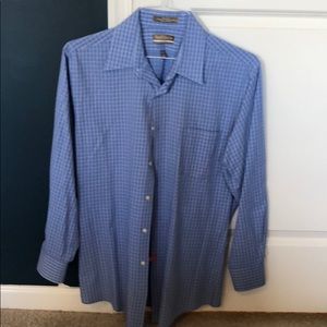 Blue Pattern Dress Shirt